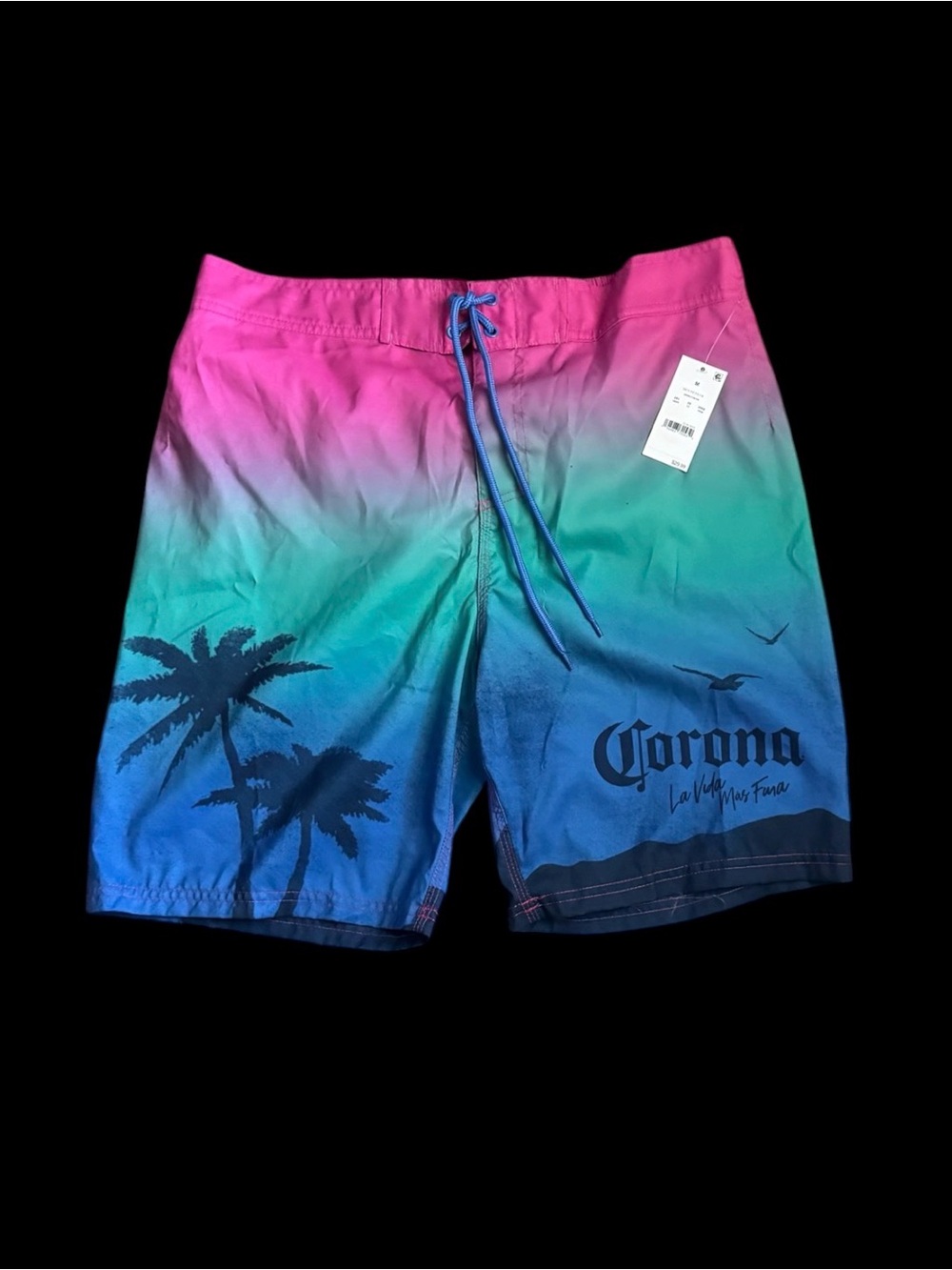 Corona Sunset Swim Shorts, new men’s medium
